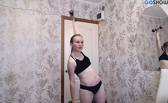 Teasing Seductress Unleashing Her Arousing Hot Body